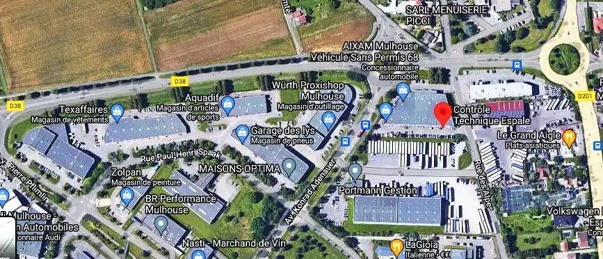 Prix contrôle technique à Sausheim