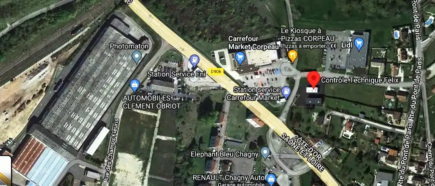 Prix contrôle technique à Corpeau