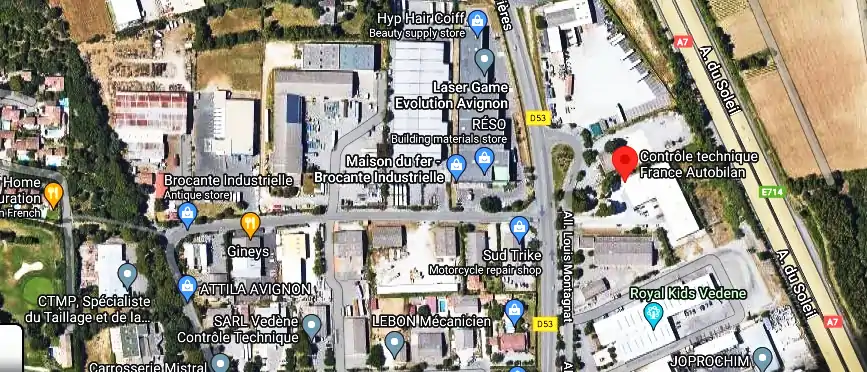 Prix contrôle technique à Vedène