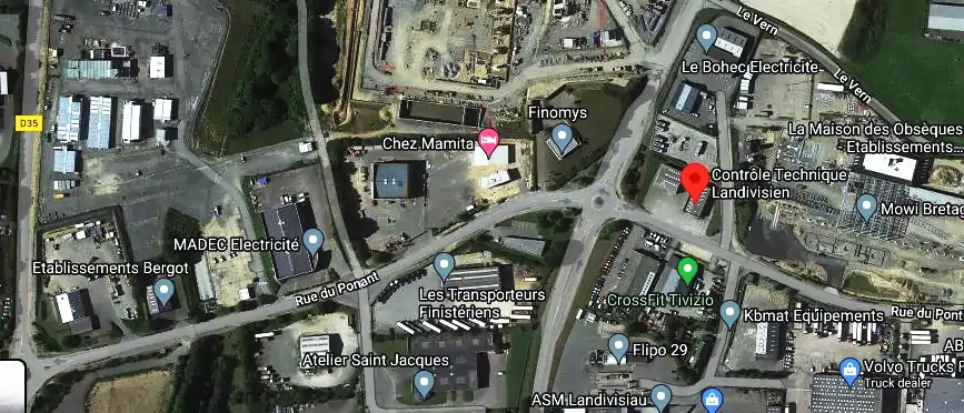 Prix contrôle technique à Landivisiau