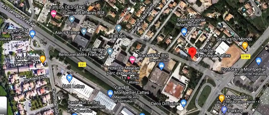 Prix contrôle technique à Lattes