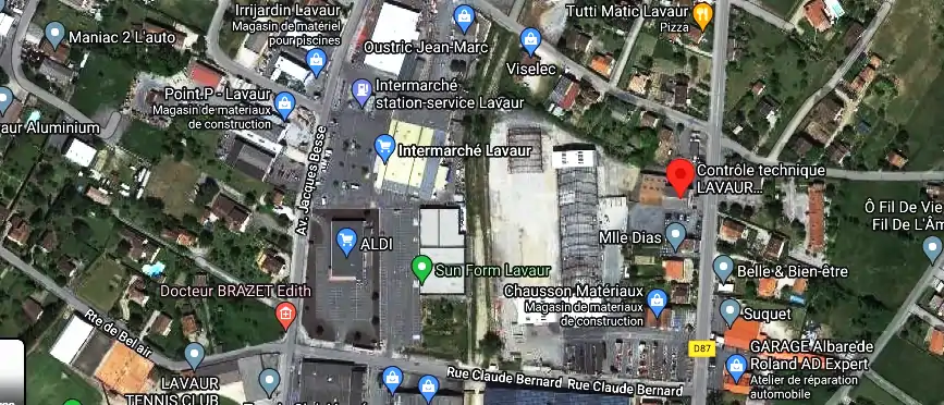 Prix contrôle technique à Lavaur