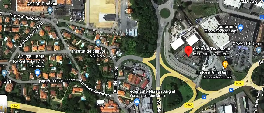 Prix contrôle technique à Anglet