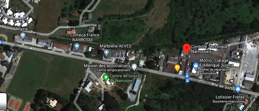 Prix contrôle technique à Narrosse