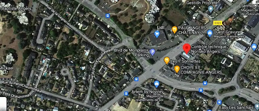 Prix contrôle technique à Angers