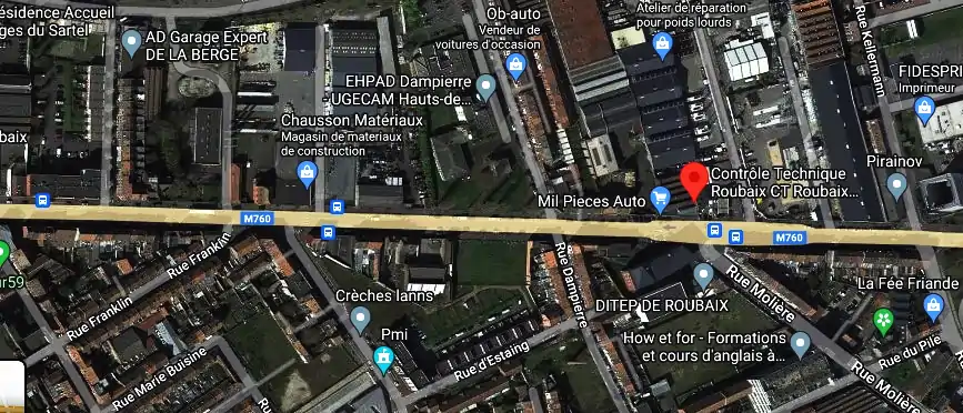 Prix contrôle technique à Roubaix