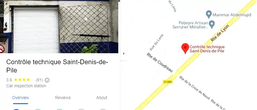 Prix contrôle technique à Saint-Denis-de-Pile