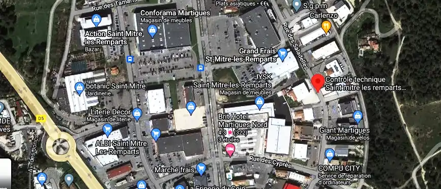 Prix contrôle technique à Saint-Mitre-les-Remparts