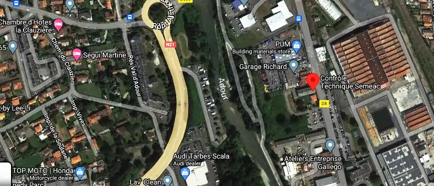 Prix contrôle technique à Séméac