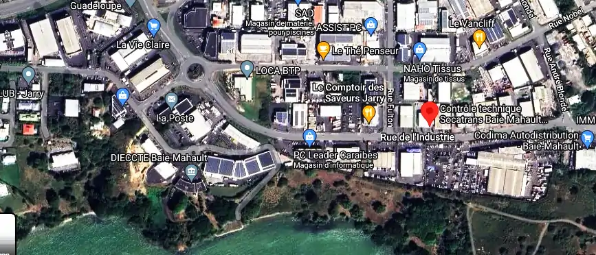 Prix contrôle technique à ZI de Jarry, 33 Rue de l'Industrie, Baie-Mahault 97122, Guadeloupe