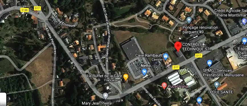 Prix contrôle technique à Montrevault-sur-Èvre