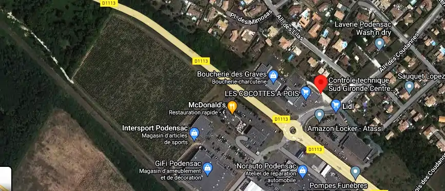 Prix contrôle technique à Podensac