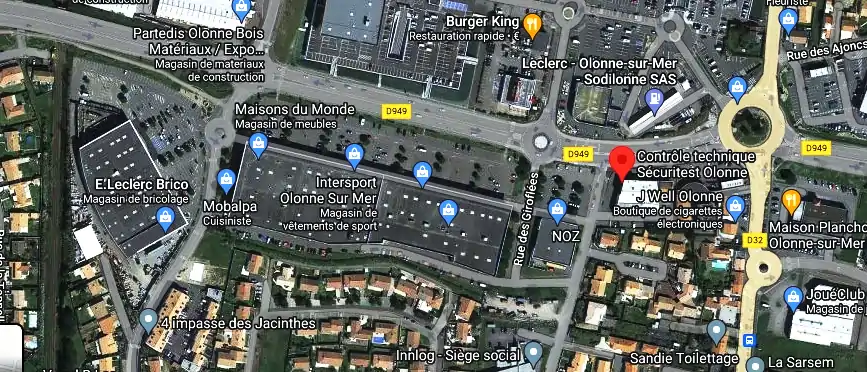 Prix contrôle technique à Les Sables-d'Olonne