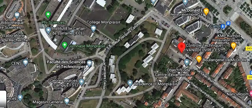 Prix contrôle technique à Vandœuvre-lès-Nancy