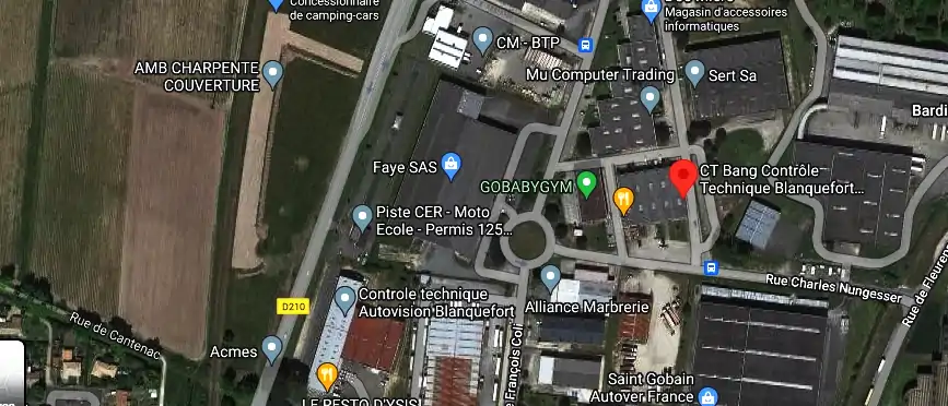 Prix contrôle technique à Blanquefort