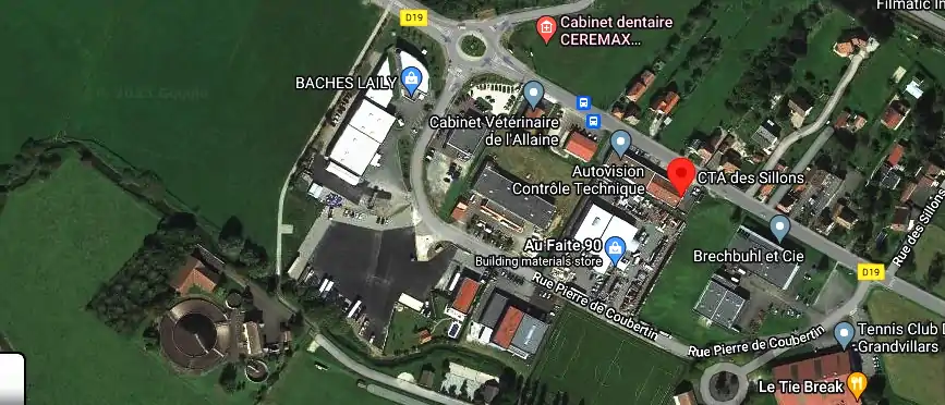 Prix contrôle technique à Grandvillars