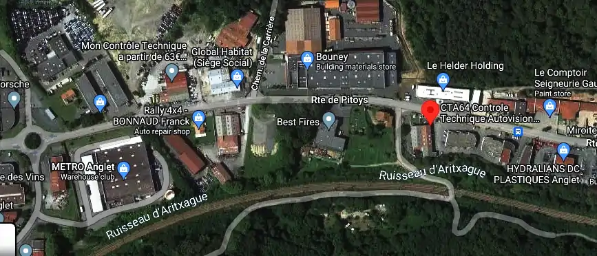 Prix contrôle technique à Anglet