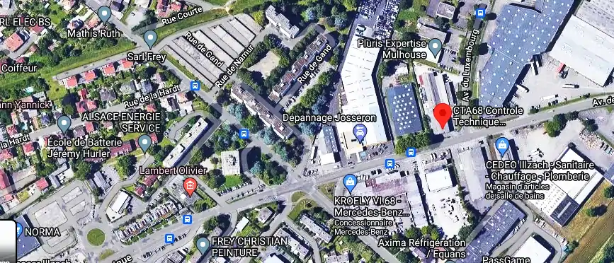 Prix contrôle technique à Illzach