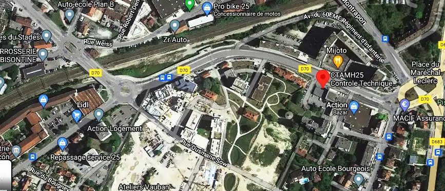 Prix contrôle technique à Besançon