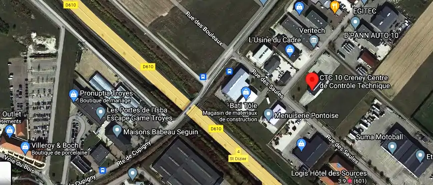 Prix contrôle technique à Creney-près-Troyes