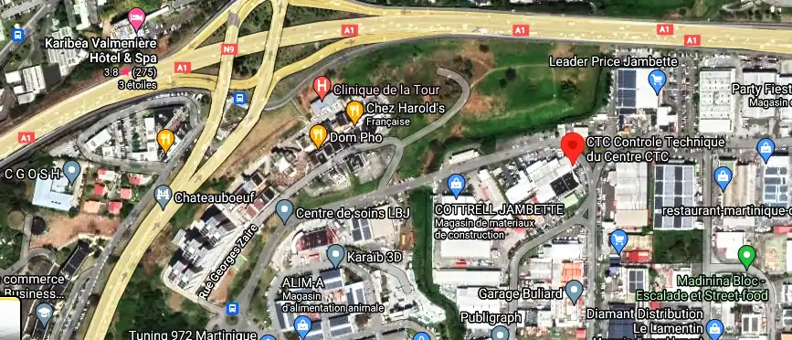 Prix contrôle technique à Zone de Gros la Jambette, Le Lamentin 97232, Martinique