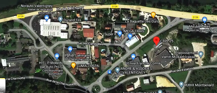 Prix contrôle technique à Valentigney