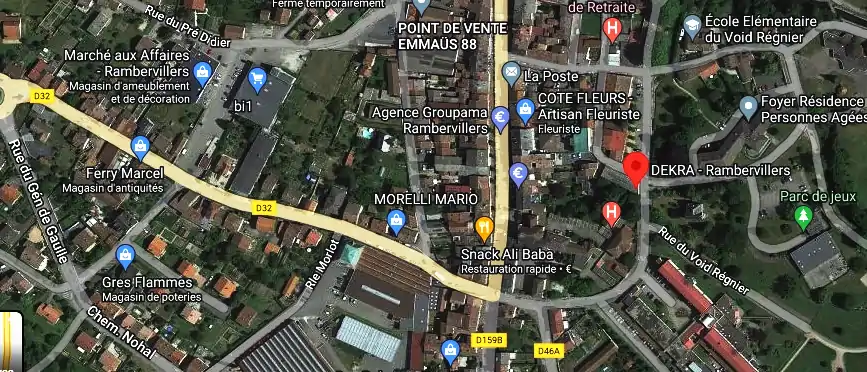 Prix contrôle technique à Rambervillers