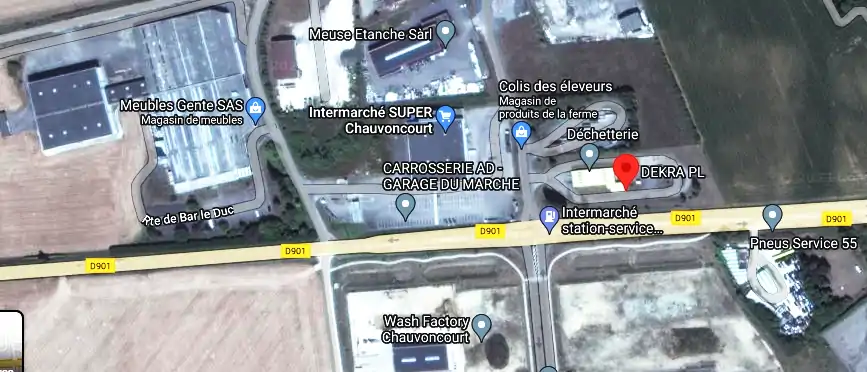 Prix contrôle technique à Chauvoncourt