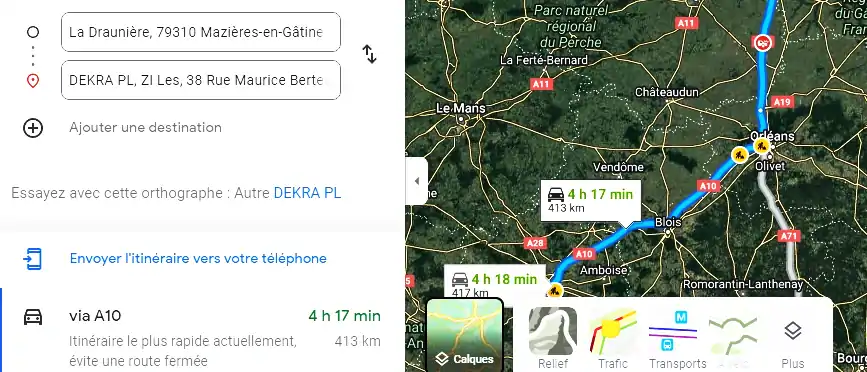 Prix contrôle technique à Mazières-en-Gâtine