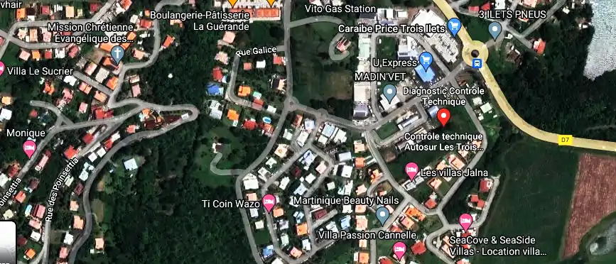 Prix contrôle technique à 36-38 Lotissement Gallice 2, ZI Vatable, Les Trois-Îlets 97229, Martinique