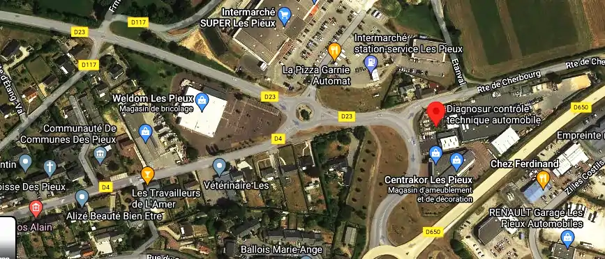 Prix contrôle technique à Les Pieux