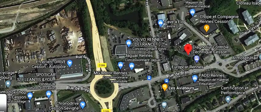 Prix contrôle technique à Cesson-Sévigné