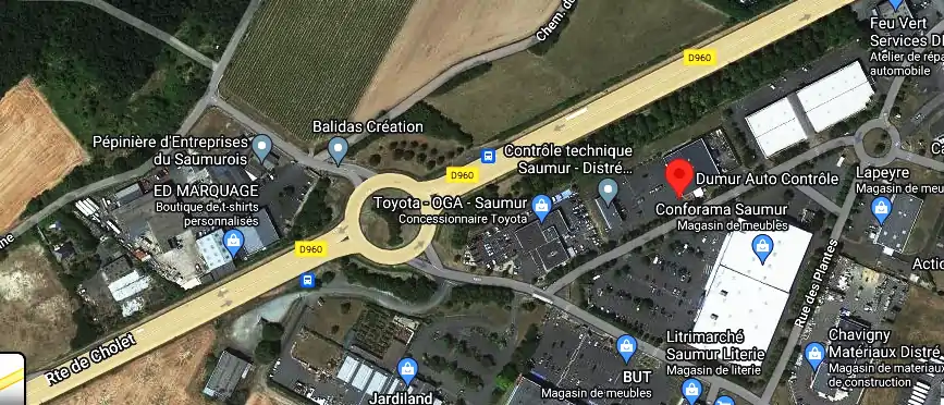 Prix contrôle technique à Distré