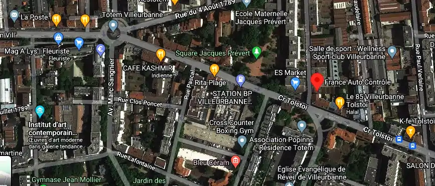 Prix contrôle technique à Villeurbanne