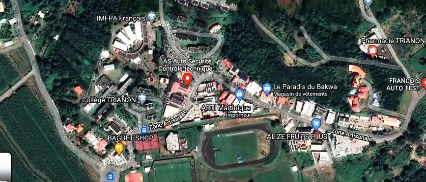 Prix contrôle technique à 15 Zone Artisanale de, Chem. de Trianon, Le François 97240, Martinique