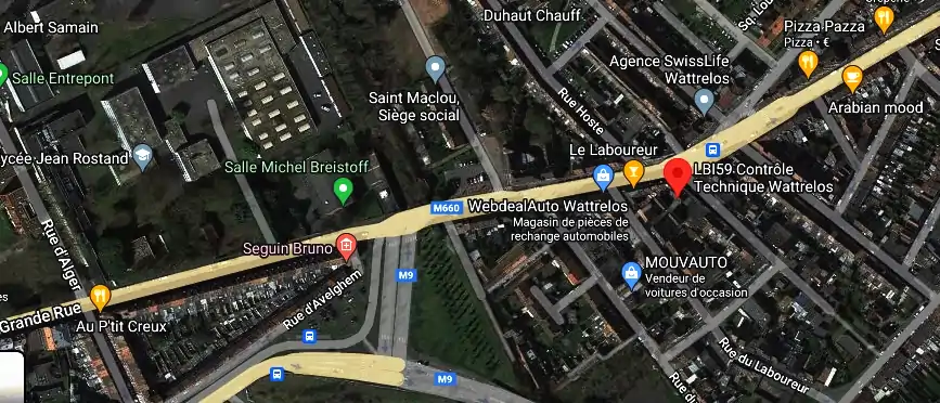 Prix contrôle technique à Wattrelos