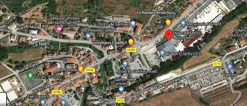 Prix contrôle technique à Satillieu