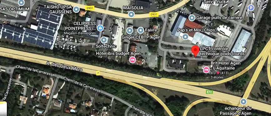 LPCT contrôle technique poids lourds à Le Passage