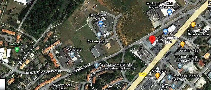 Prix contrôle technique à Melle