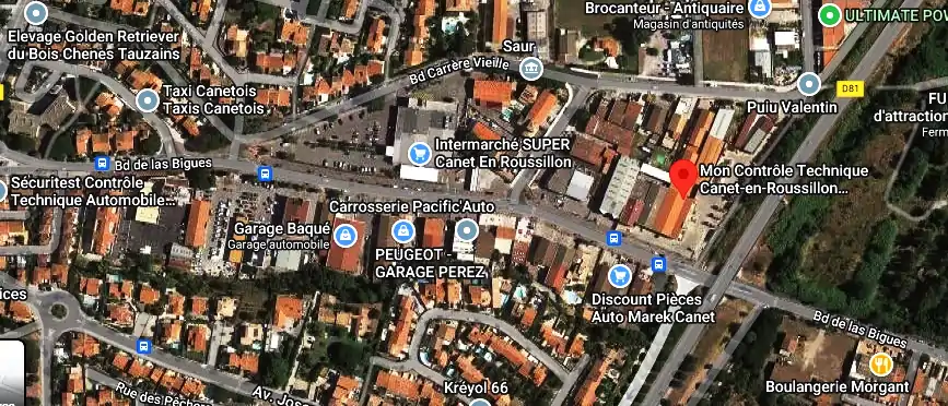 Prix contrôle technique à Canet-en-Roussillon