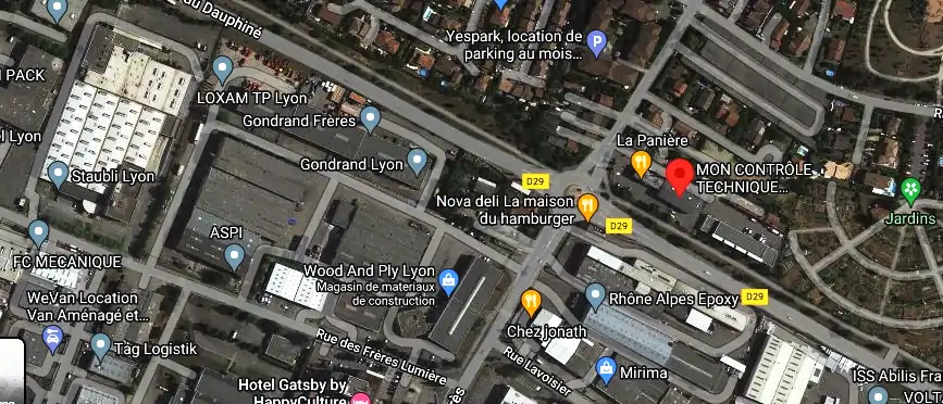 Prix contrôle technique à Chassieu