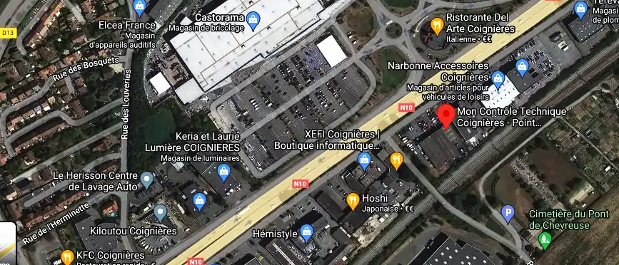 Prix contrôle technique à Coignières