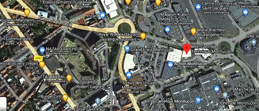 Prix contrôle technique à Montluçon