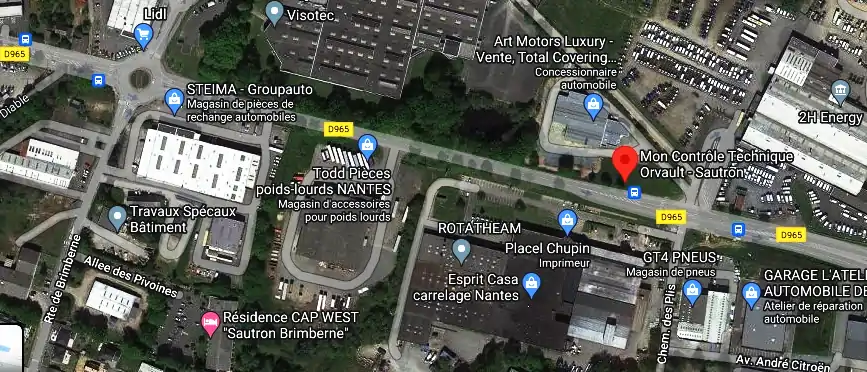 Prix contrôle technique à Orvault