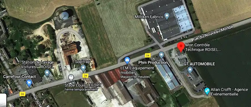 Prix contrôle technique à Roisel