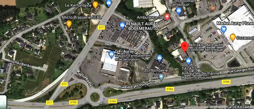 Prix contrôle technique à Pluneret