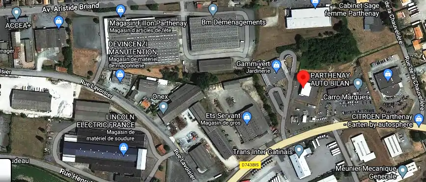 Prix contrôle technique à Parthenay