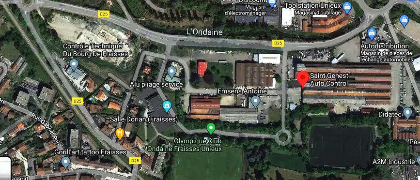 Prix contrôle technique à Fraisses