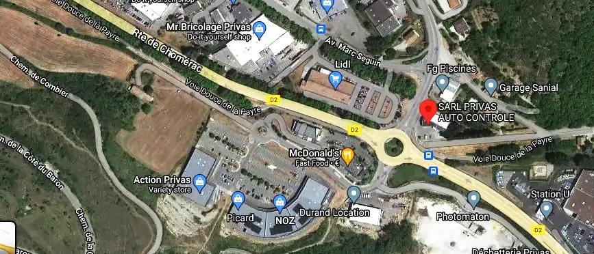 Prix contrôle technique à Privas