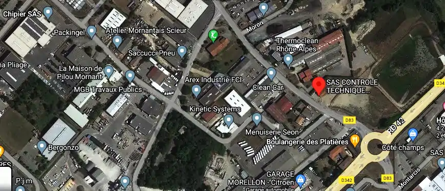 Prix contrôle technique à Mornant